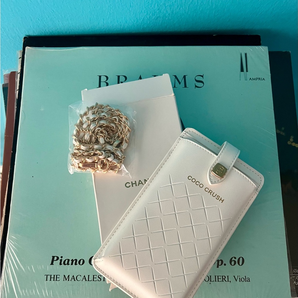Coco Chanel White NIB Phone Holder